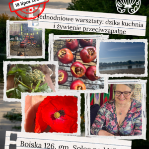 Jednodniowe warsztaty: Dzika kuchnia i żywienie przeciwzapalne - zaliczka